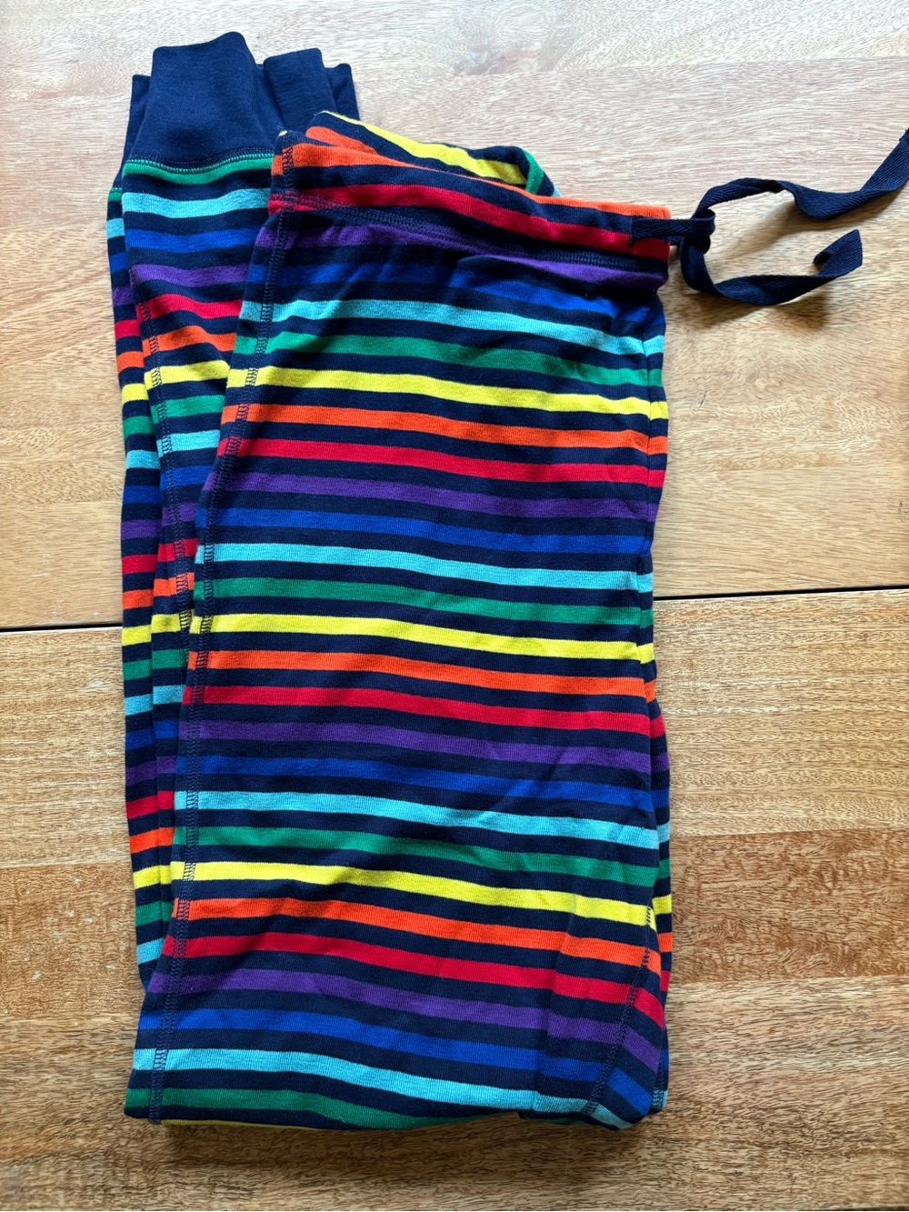 Primary Rainbow Stripe Pajama Pants - Multicolor